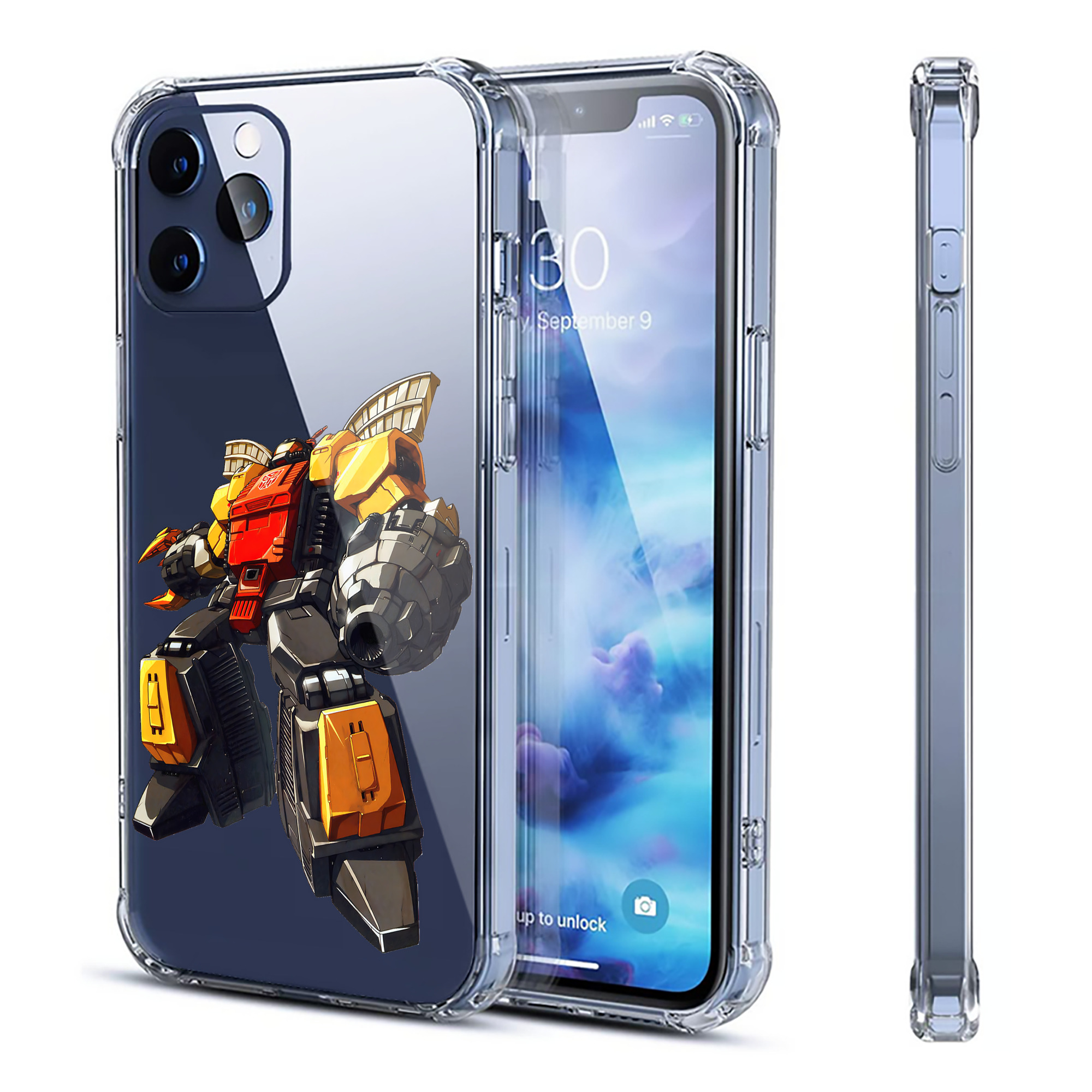 （画像用） Transformers トランスフォーマー 【iPhone 12シリーズ対応】透明スマホケース（クリアソフトケース）
